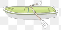 Paddle boat  png clipart illustration, transparent background. Free public domain CC0 image.