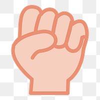 Hand sign png sticker, transparent background. Free public domain CC0 image.