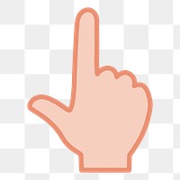 Hand sign png sticker, transparent background. Free public domain CC0 image.