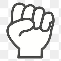 Hand sign png sticker, transparent background. Free public domain CC0 image.