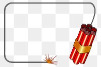 Dynamite  png clipart illustration, transparent background. Free public domain CC0 image.