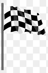 Race flag  png clipart illustration, transparent background. Free public domain CC0 image.