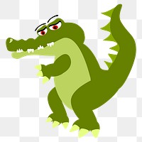 Crocodile png illustration, transparent background. Free public domain CC0 image.