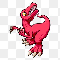 T Rex Dinosaur png illustration, transparent background. Free public domain CC0 image.