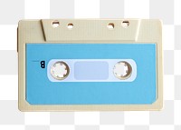 Cassette tape png vintage object sticker, transparent background