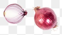 Red onion png shallot sticker, transparent background