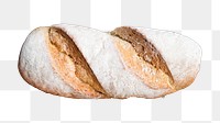 Baguette png food sticker, transparent background