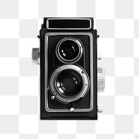 Analog film camera png sticker isolated image, transparent background