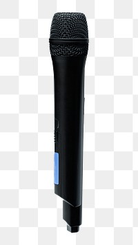PNG microphone sticker, transparent background