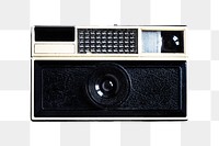 PNG vintage film camera sticker, transparent background