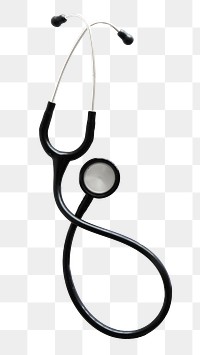 Stethoscope png sticker, medical device, transparent background