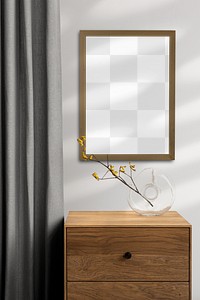 Photo frame png transparent mockup, wall decoration