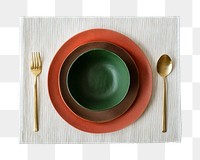 Table setting png dinnerware sticker, transparent background