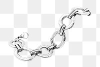 Chain accessory png sticker, transparent background