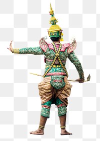 Tossakan Khon dance png sticker, transparent background