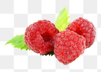 Raspberries fruit png sticker, transparent background