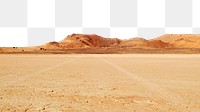 Dry terrains png border, transparent background