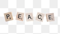 Peace crossword png sticker, transparent background