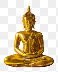 Buddha statue png sticker, transparent background