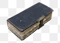 Old book png sticker, transparent background