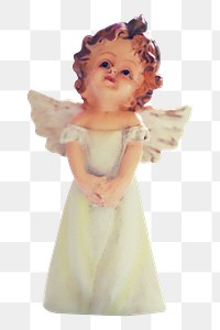 Angel statue png sticker, transparent background