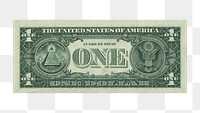 US dollar banknote png sticker, transparent background