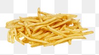 French fries png sticker, transparent background