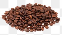 Coffee beans png sticker, transparent background