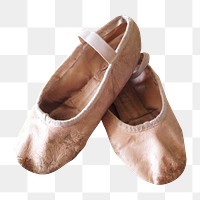 Ballet shoes png sticker, transparent background