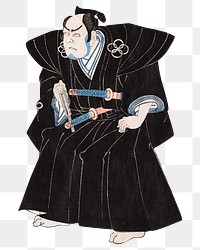 Png Kanedehon Chushingura; Act 4: Seppuku of Lord En'ya, transparent background, Japanese ukiyo-e woodblock print by Utagawa Kuniyoshi. Remixed by rawpixel.