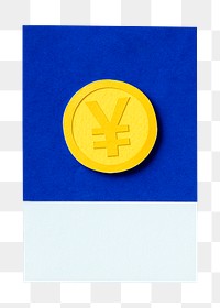 Japanese yen png currency money sticker, transparent background