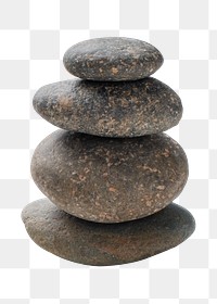 Zen stones png sticker, transparent background