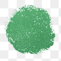 Png green sponge paint sticker, transparent background