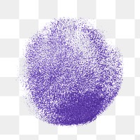 Png purple sponge dabbing sticker, transparent background