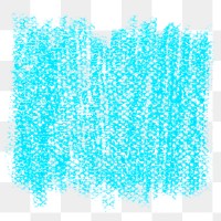 Png blue crayon texture sticker, transparent background