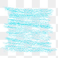 Png blue pencil texture sticker, transparent background