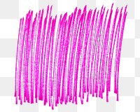 Png pink marker scratch sticker, transparent background