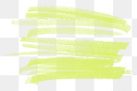 Png green marker stroke sticker, transparent background