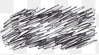 Messy pencil scratch png sticker, transparent background