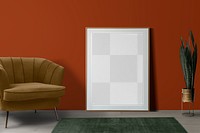 Photo frame png transparent mockup, wall decoration