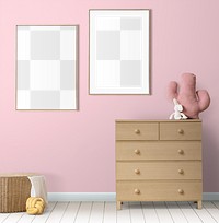 Picture frames png transparent mockup, wall decoration