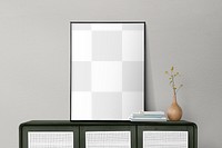 PNG transparent picture frame mockup, living room interior design