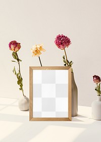 Photo frame png transparent mockup, wall decoration