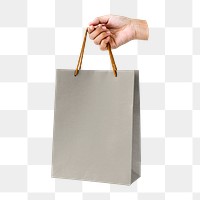 Paper bag  png sticker, transparent background