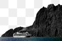 Cruise ship png sticker, transparent background. Remixed by rawpixel.