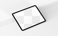 PNG transparent tablet screen mockup design