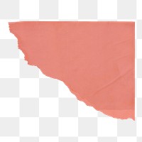 Pink ripped paper png sticker, transparent background