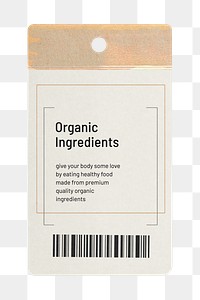 Label tag png sticker, transparent background