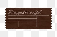 Vintage ticket paper png sticker, transparent background