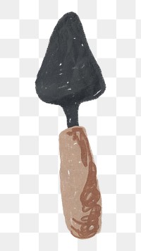 Garden trowel png sticker, transparent background